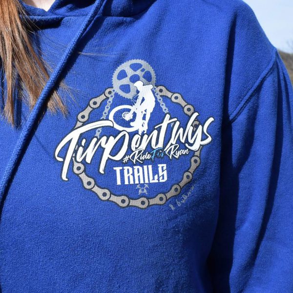 Tirpentyws Trails Ladies Blue Hoodie