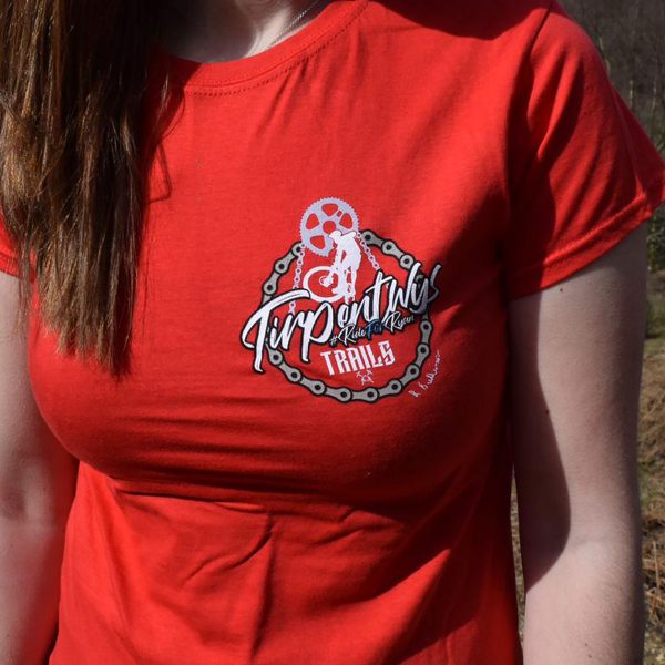 Tirpentyws Trails Ladies Red T Shirt